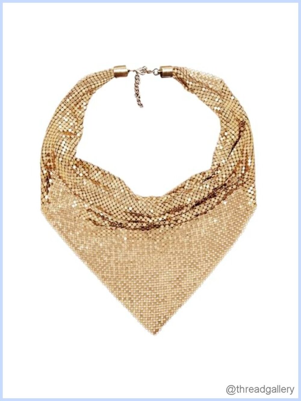 Metal Sequin Mesh Bib Statement Collar Necklace for Women Party Festival